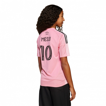 Youth Messi Home Pink 25 Replica Jersey