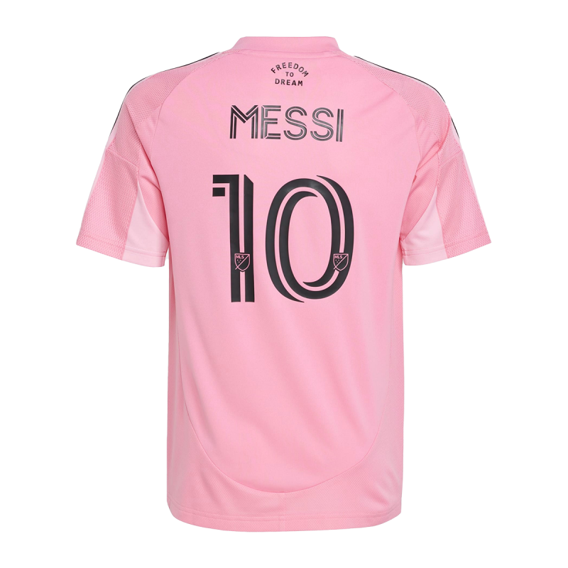 Youth Messi Home Pink 25 Replica Jersey