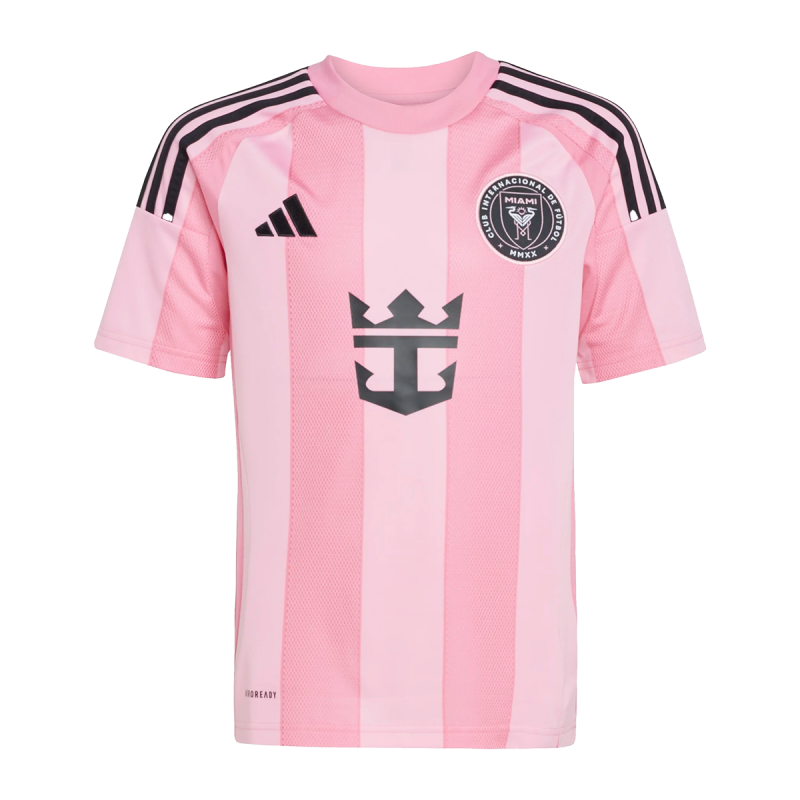 Youth Messi Home Pink 25 Replica Jersey