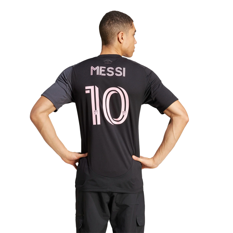 Mens Messi Away Black 25 Replica Jersey