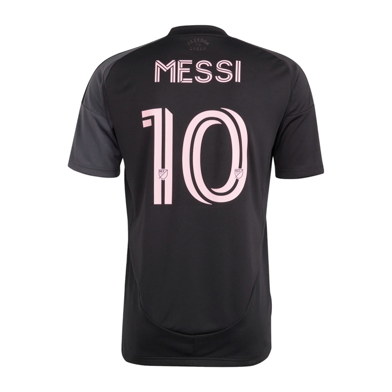 Mens Messi Away Black 25 Replica Jersey