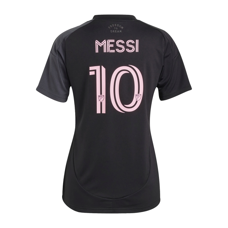 Womens Messi Away Black Jersey