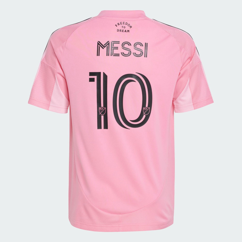 Youth Messi Home Pink 25 Replica Jersey