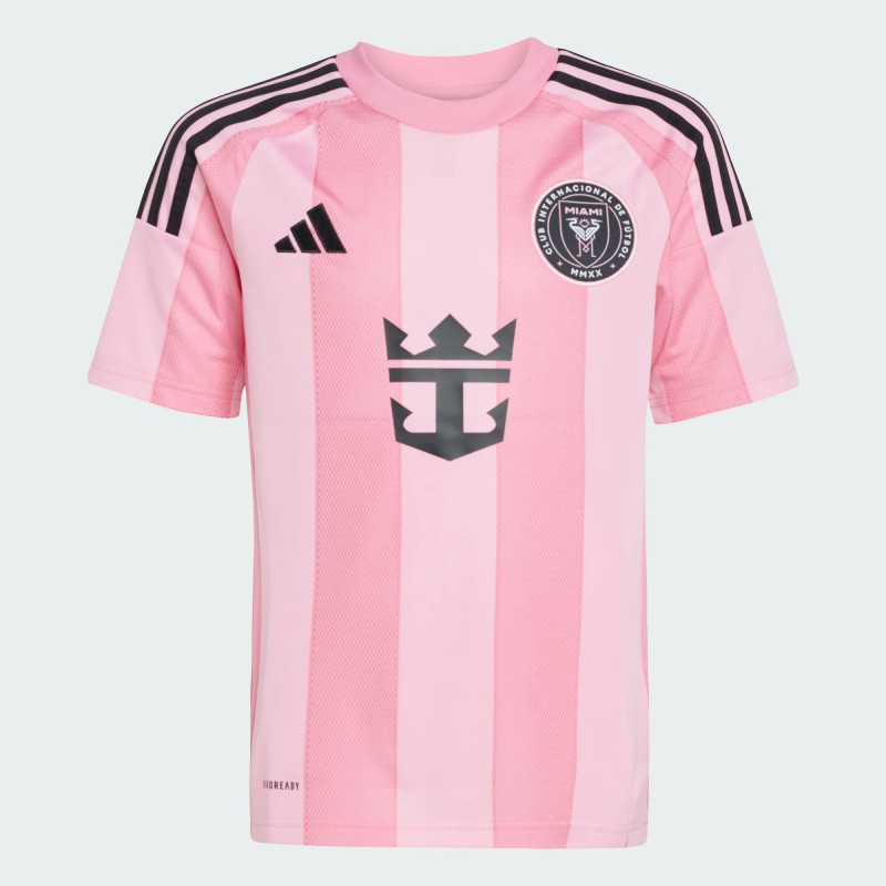 Youth Messi Home Pink 25 Replica Jersey